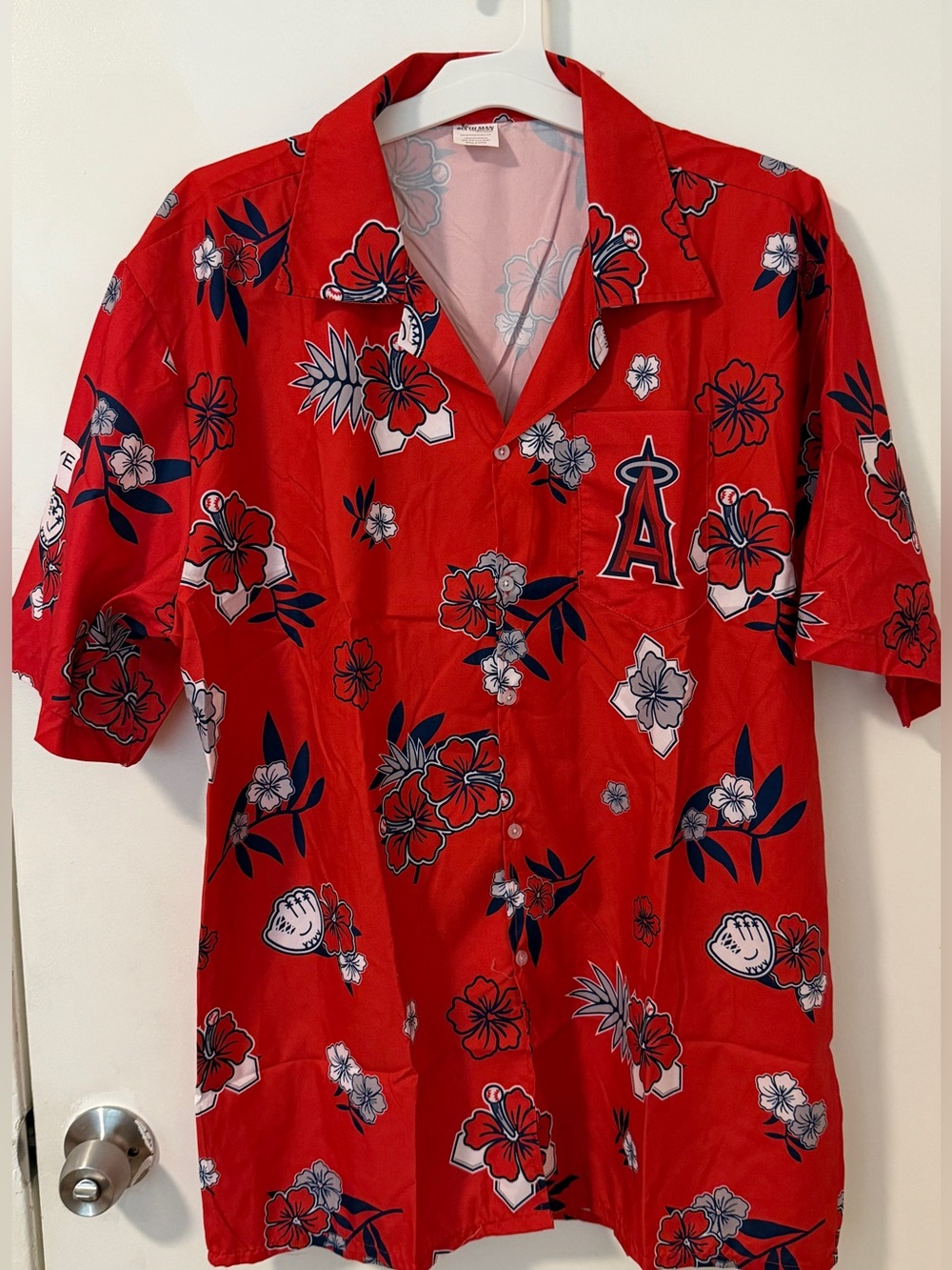 official Los Angeles Angels Stadium Giveaway Hawaiian Shirt